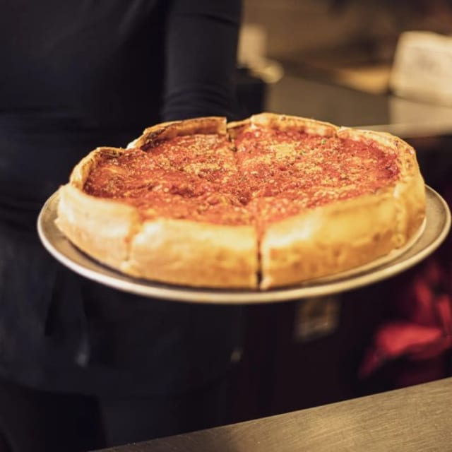 Sicilia's Special Stuffed Pizza.