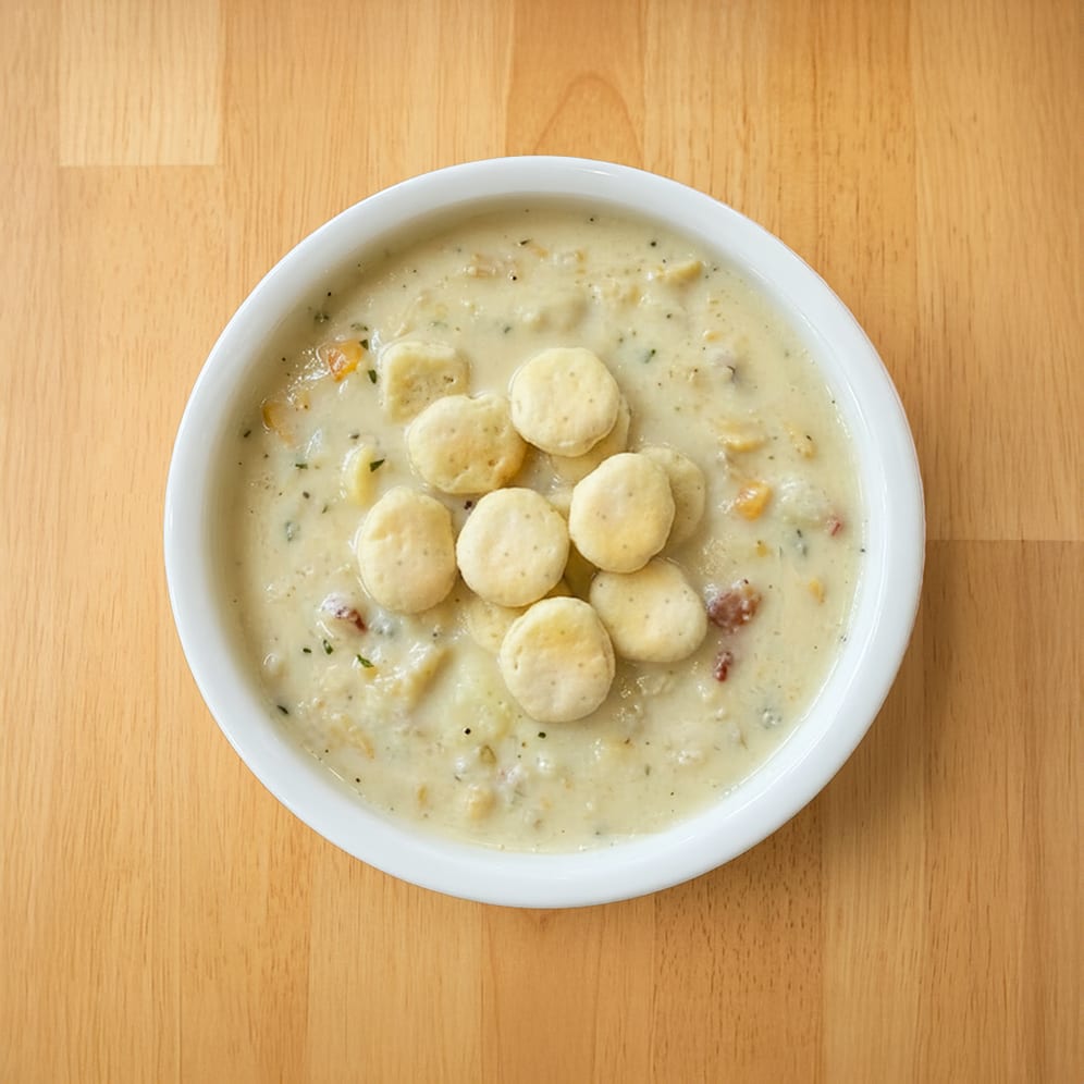 Clam Chowder Soup.