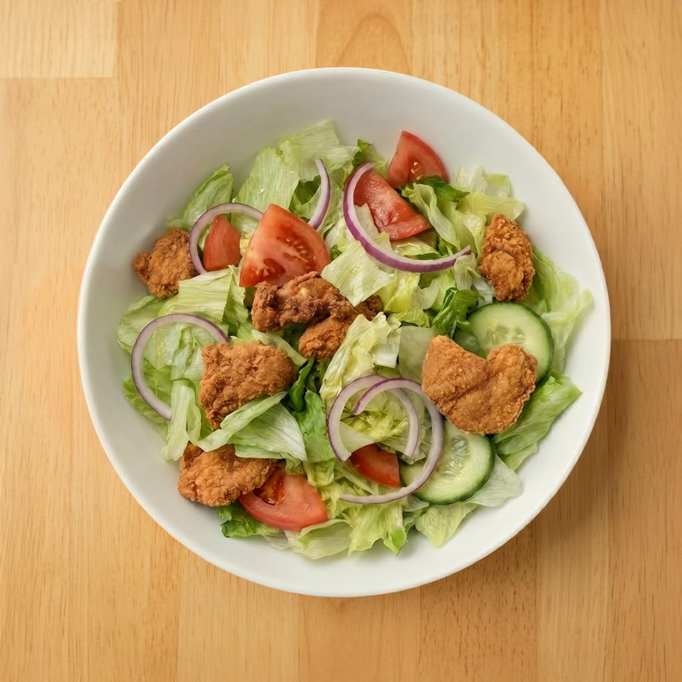Chicken Fingers Salad.