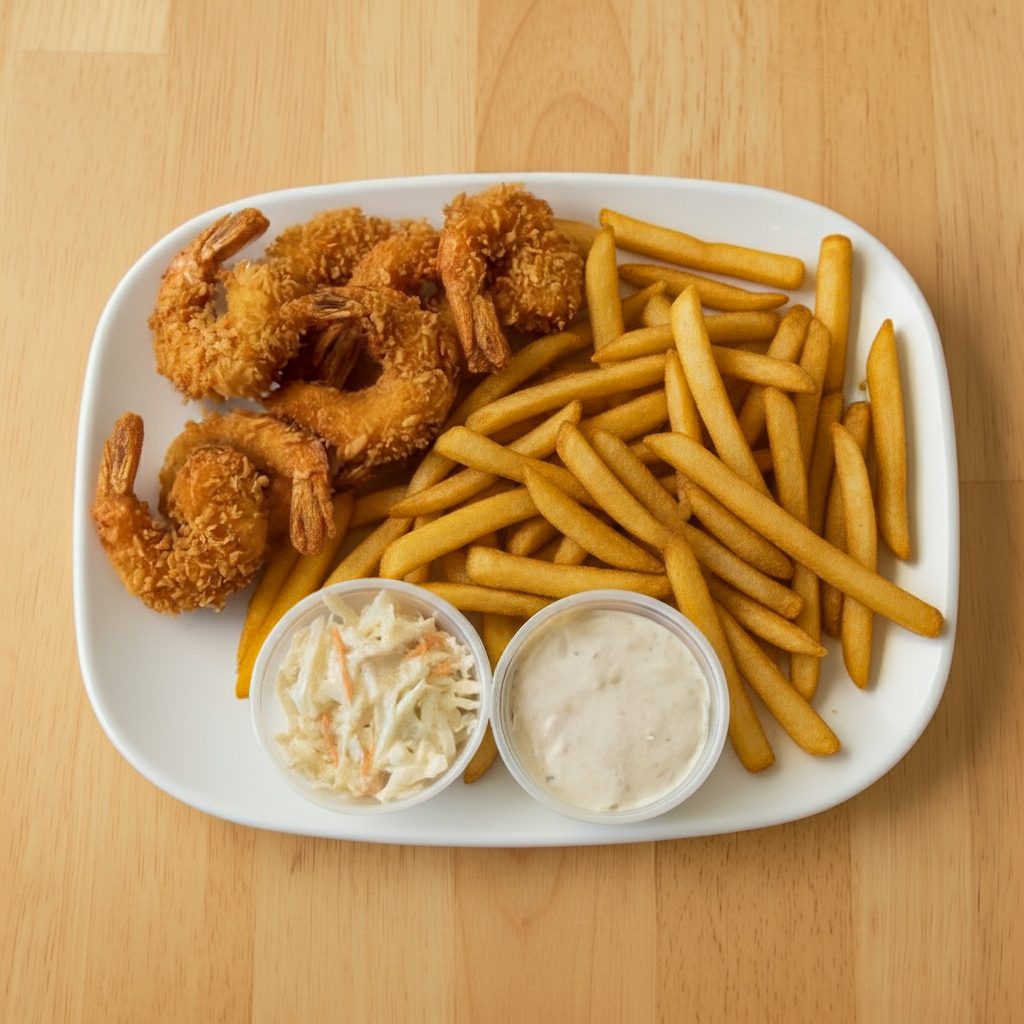 Fried Shrimp Plate.