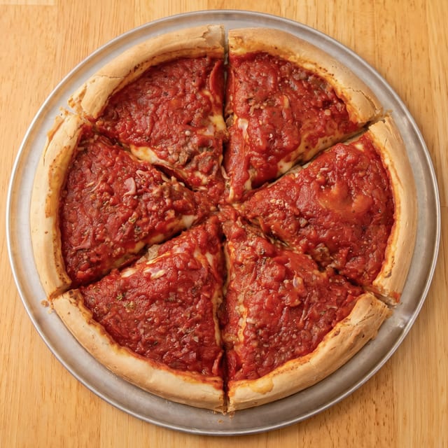 Meat Lovers Stuffed Pizza.