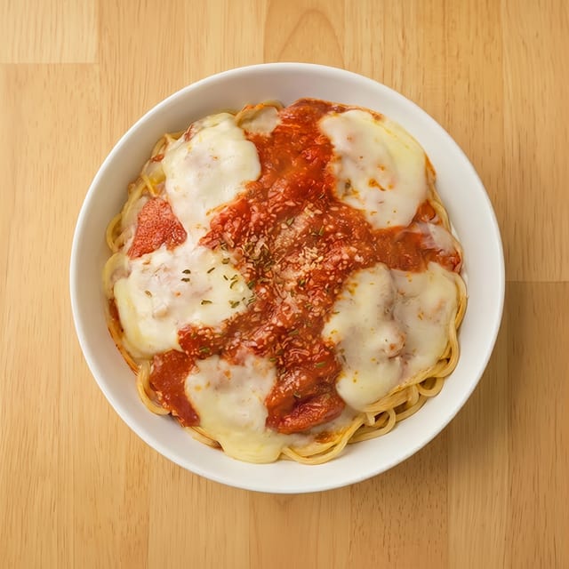 Spaghetti with Chicken or Veal Parm.