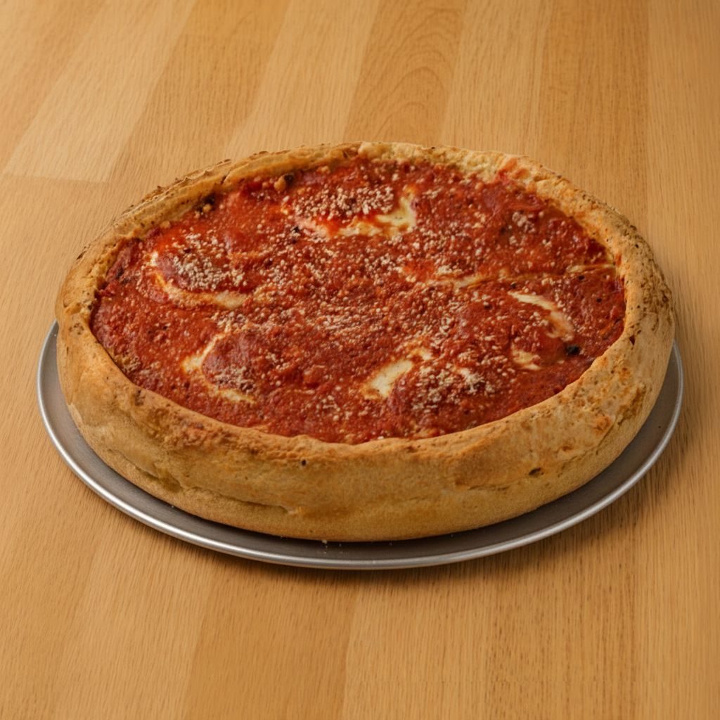 Sicilia's Special Stuffed Pizza.