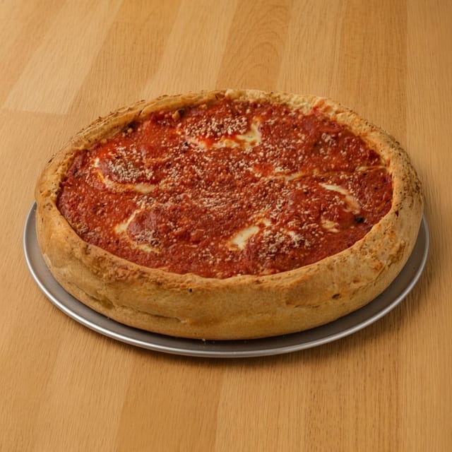 Sicilia's Special Stuffed Pizza.