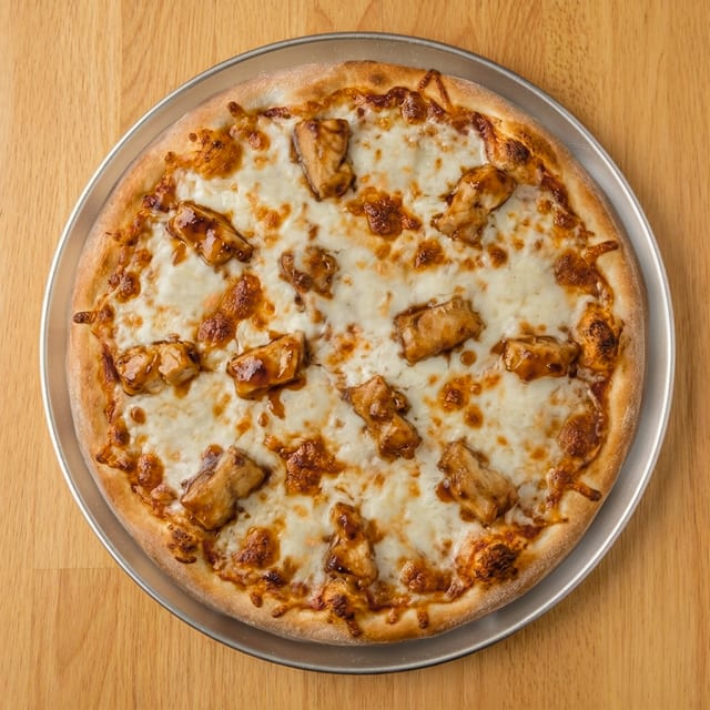 BBQ Chicken Pizza.
